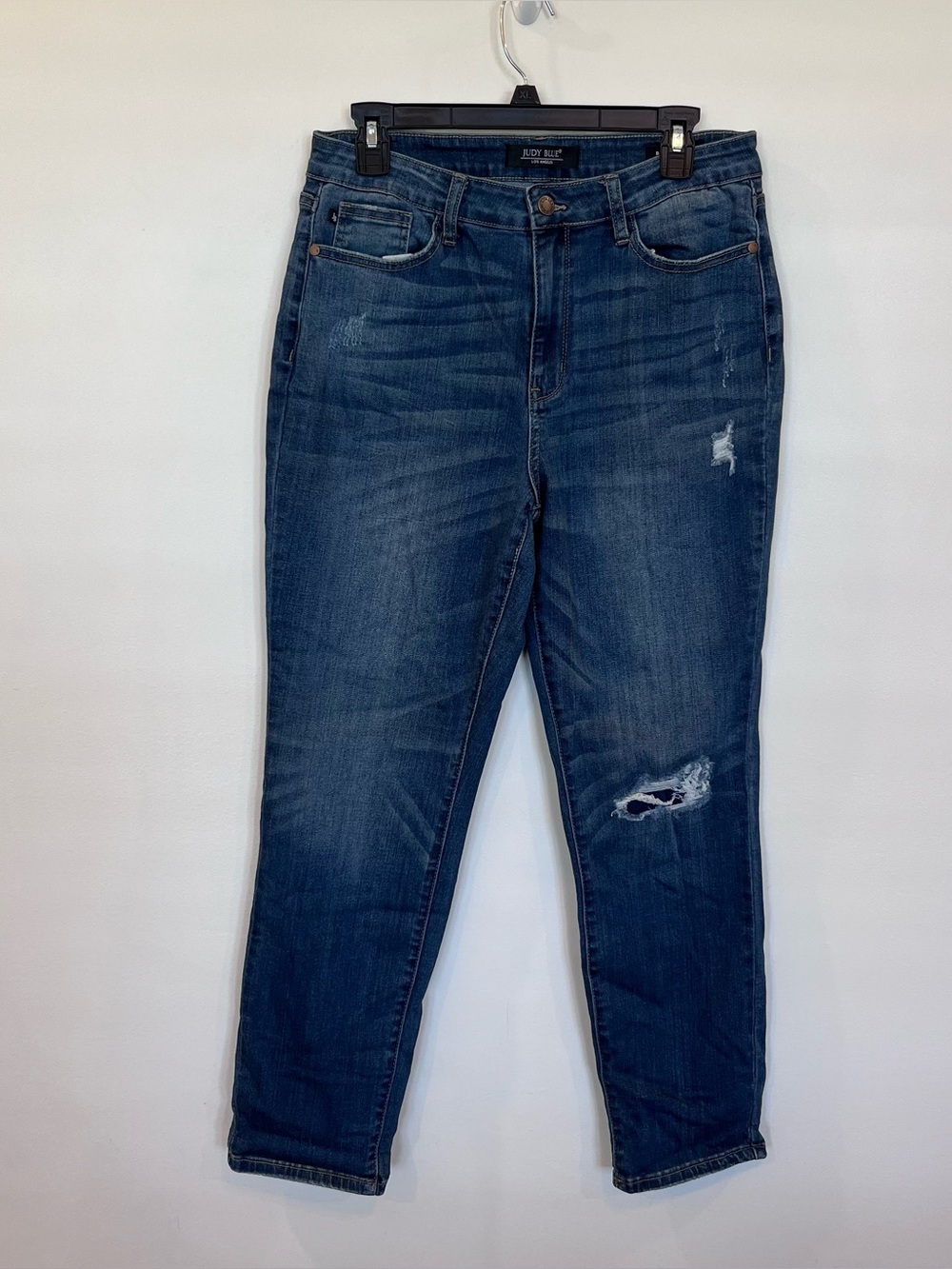 Judy Blue Jeans Women’s 11/30 Denim High Rise Boyfriend Fit Distressed